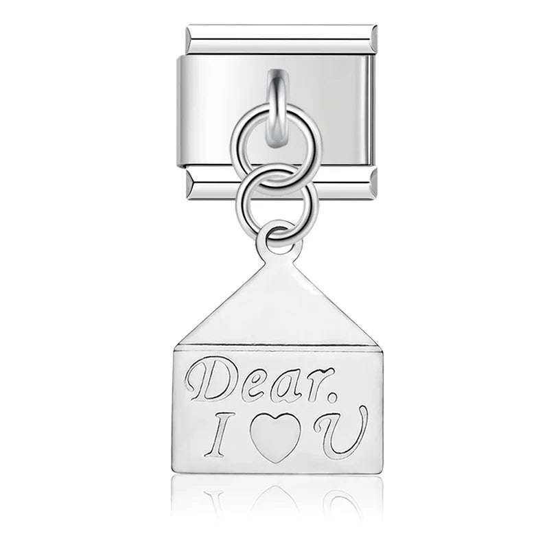 9mm Width New Original Daisy I Love You Heart Flower DJ047