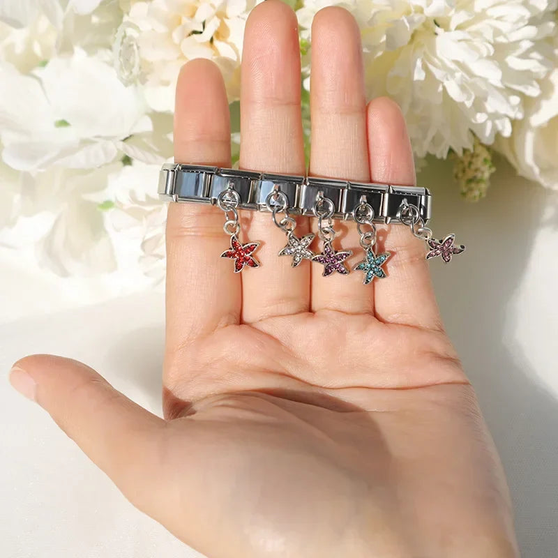 Hapiship Original Daisy Heart Star Rhinestone DJ073