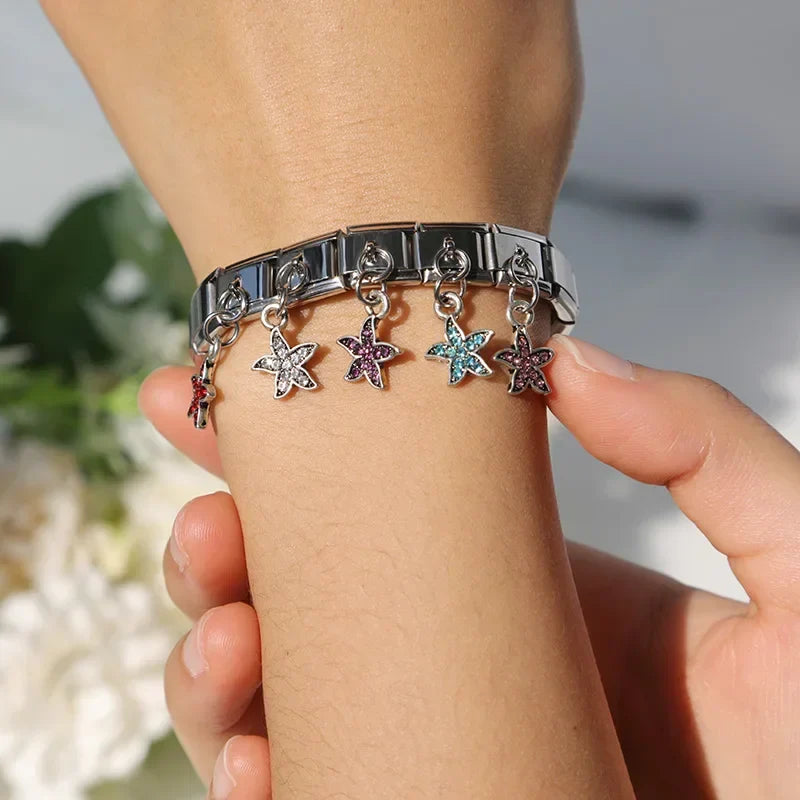 Hapiship Original Daisy Heart Star Rhinestone DJ073