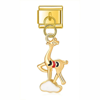 Christmas themed :Tree Snowman Deer Santa Claus silver&gold