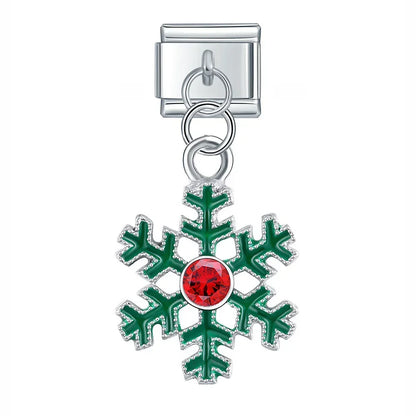 Christmas themed :Tree Snowman Deer Santa Claus silver&gold