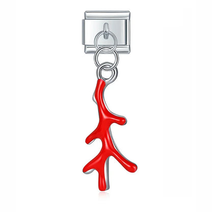 Enamel Watermelon Slice Dangle Charm