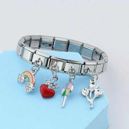 Enamel Watermelon Slice Dangle Charm