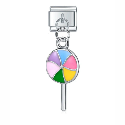 Enamel Watermelon Slice Dangle Charm