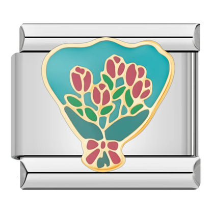 Floral Meadow & Sentimental Moments Italian Charms — Garden, Memory & Nature Bracelet Links