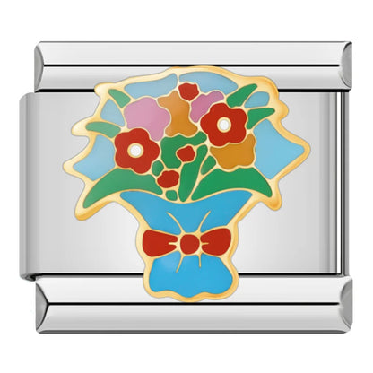 Floral Meadow & Sentimental Moments Italian Charms — Garden, Memory & Nature Bracelet Links