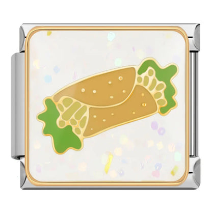 Mexican Fiesta Italian Charms — Corn, Chilli, Margarita, Burrito, Tequila & Piñata Links