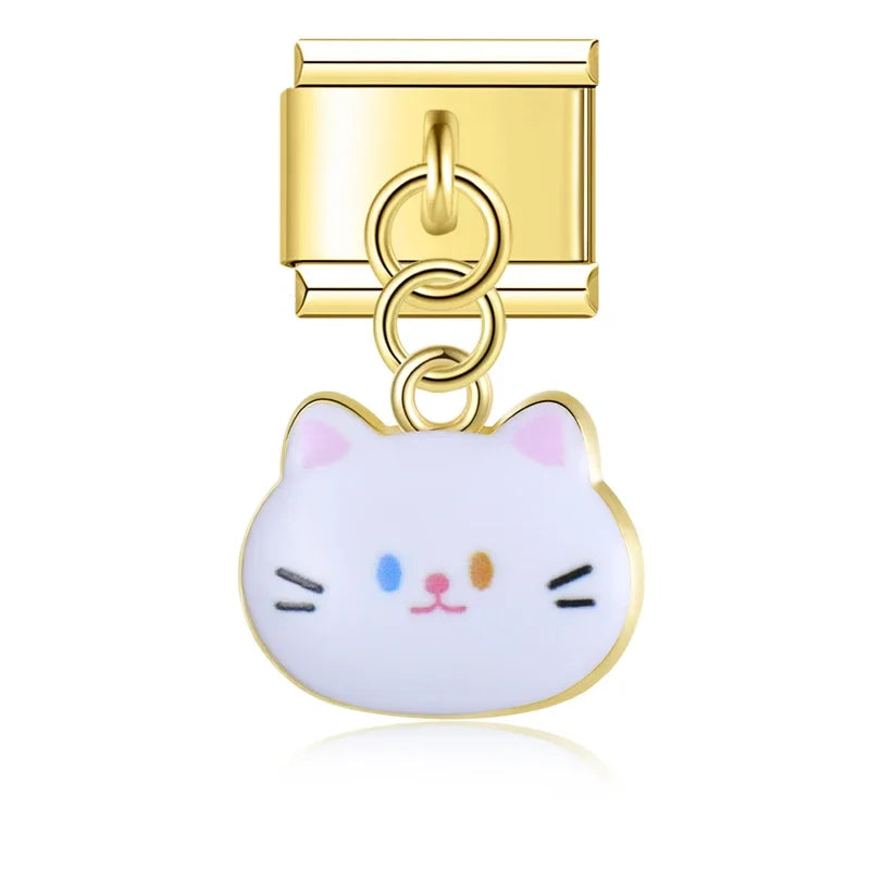 Gold Color Cute Cat DJ672
