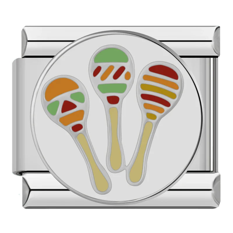 Hapiship Sports Running Yoga Ballet Italian Charm Links DJ1243-A