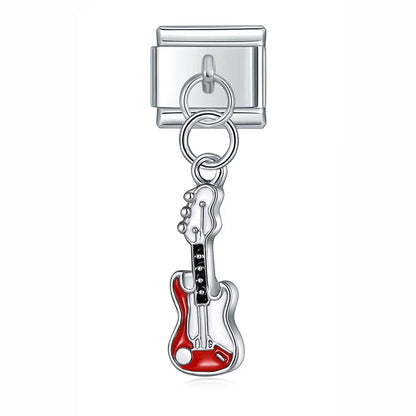 Enamel Ballet Shoe & Dance Dangle Charm for Charm Bracelets