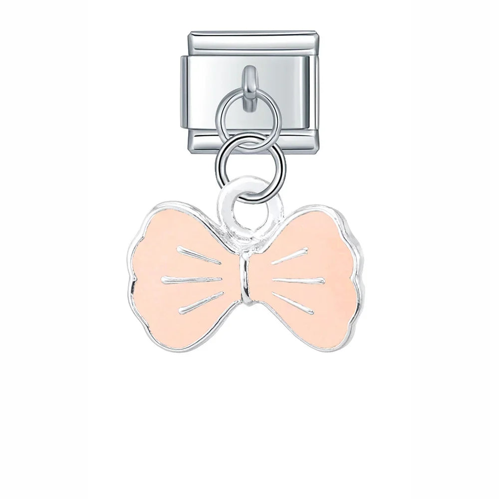 Colorful Butterfly&Bowknot dangle charms