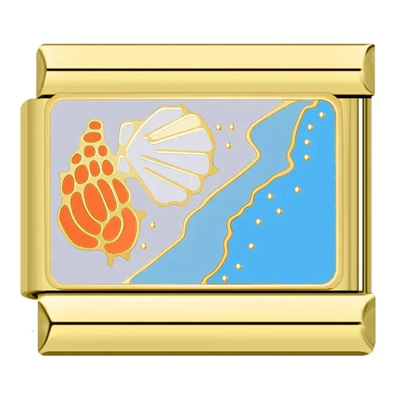 Flower Spider Poker Heart Sports Car  Golden   DJ1373-C