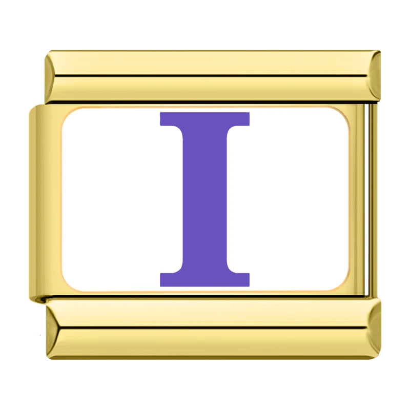 Golden Colorful 26 English Letters TZ042