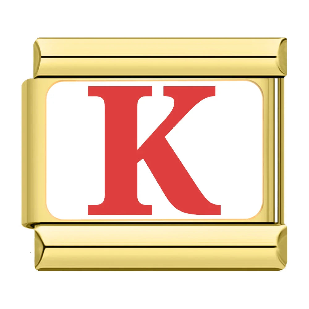 Golden Colorful 26 English Letters TZ042