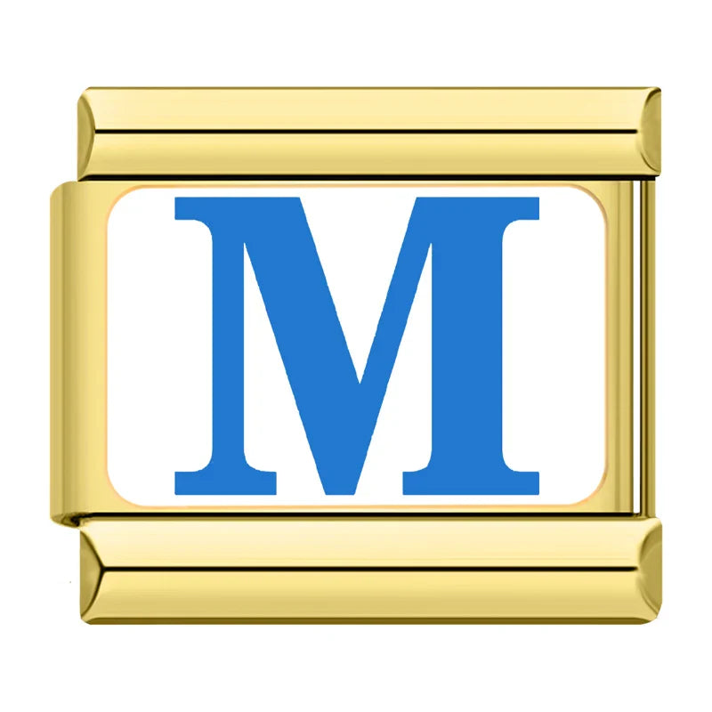 Golden Colorful 26 English Letters TZ042