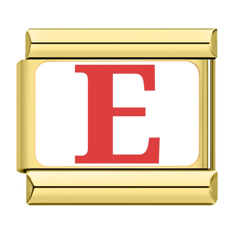 Golden Colorful 26 English Letters TZ042