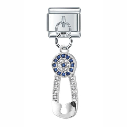 The Key, Paper Clip, Star & Snowflake Shiny Dangle Charm