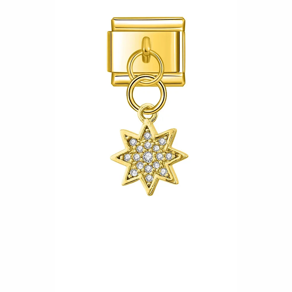 Key Paper Clip Star Snowflake Shiny charms