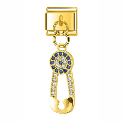The Key, Paper Clip, Star & Snowflake Shiny Dangle Charm