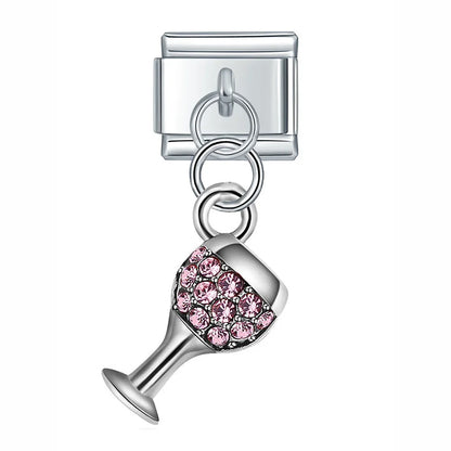 The Celebration Glass & Textured Eye Dangle Charm