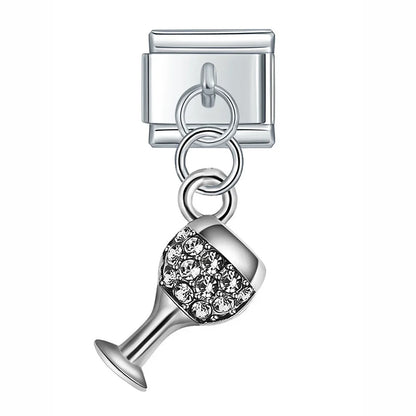 The Celebration Glass & Textured Eye Dangle Charm