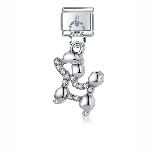 Puzzle Elephant Dog Pineapple charms