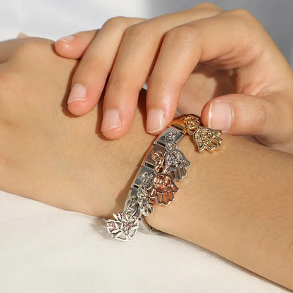 The Heart, Palm Tree & Christmas Tree Dangle Charm in Silver