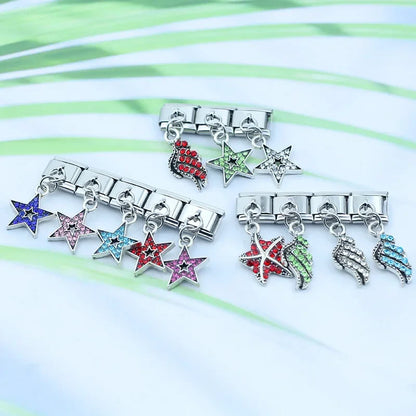 Enamel Pineapple & Tropical Fruit Dangle Charm for Charm Bracelets