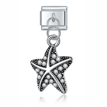 Enamel Pineapple & Tropical Fruit Dangle Charm for Charm Bracelets