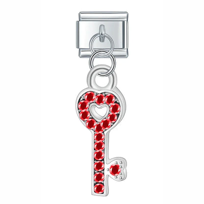 Enamel Pineapple & Tropical Fruit Dangle Charm for Charm Bracelets