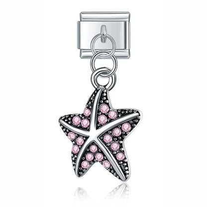 Enamel Pineapple & Tropical Fruit Dangle Charm for Charm Bracelets