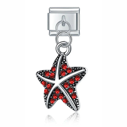 Enamel Pineapple & Tropical Fruit Dangle Charm for Charm Bracelets