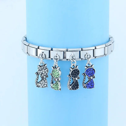 Enamel Pineapple & Tropical Fruit Dangle Charm for Charm Bracelets