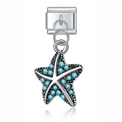 Enamel Pineapple & Tropical Fruit Dangle Charm for Charm Bracelets