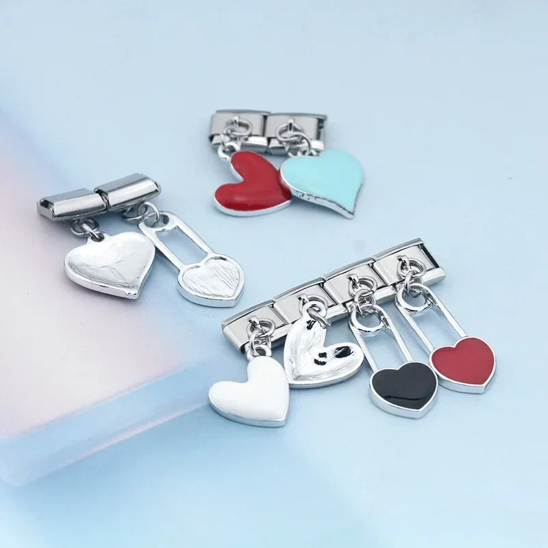 Sweet Colourful Heart Love Paper Clip