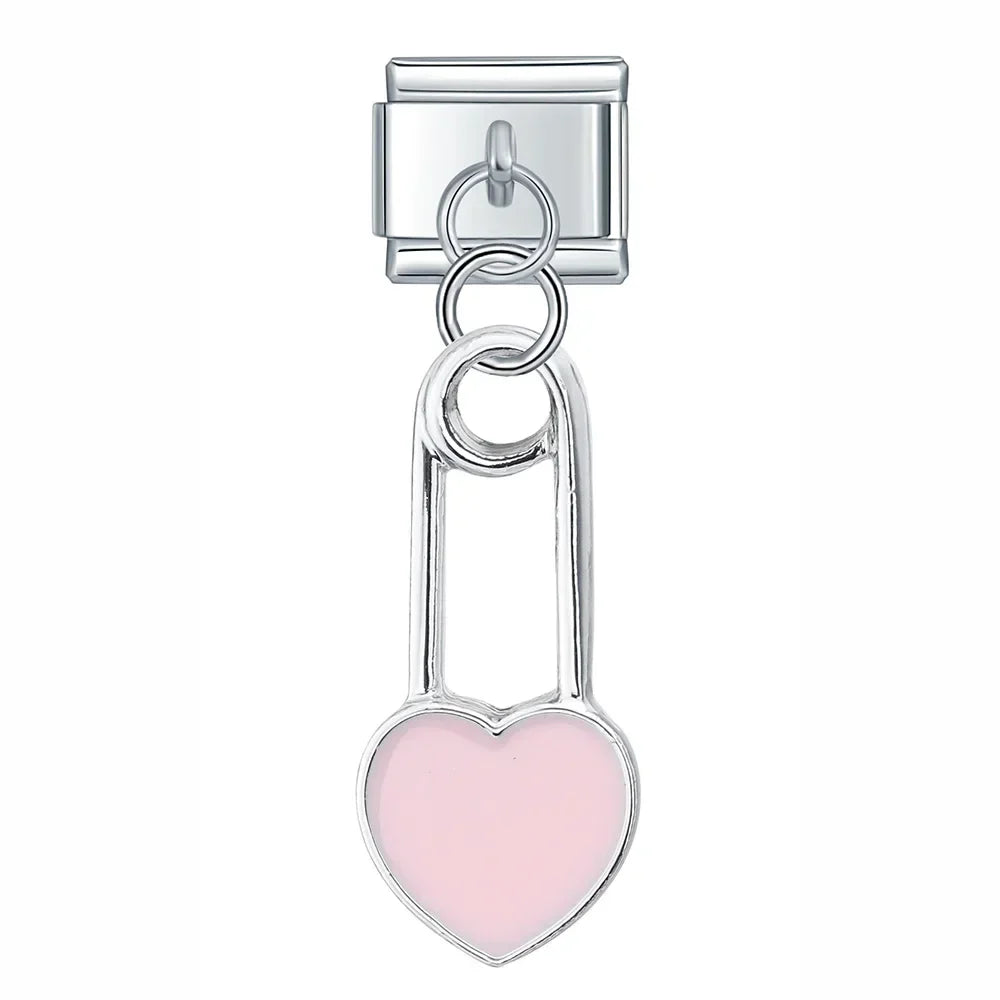 Sweet Colourful Heart Love Paper Clip