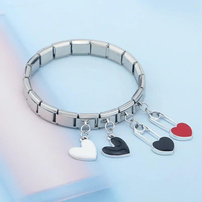 Sweet Colourful Heart Love Paper Clip