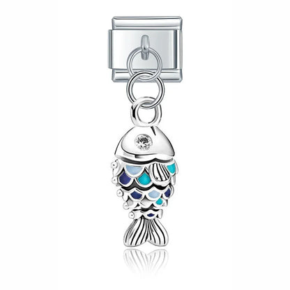 Cute Colourful Dangle Italian Charms — Flower, Dog, Cake, Fish, Tree & More
