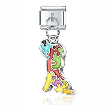 Cute Colourful Dangle Italian Charms — Flower, Dog, Cake, Fish, Tree & More