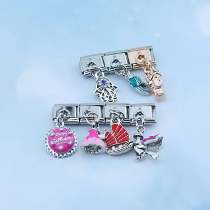 Cute Colourful Dangle Italian Charms — Flower, Dog, Cake, Fish, Tree & More
