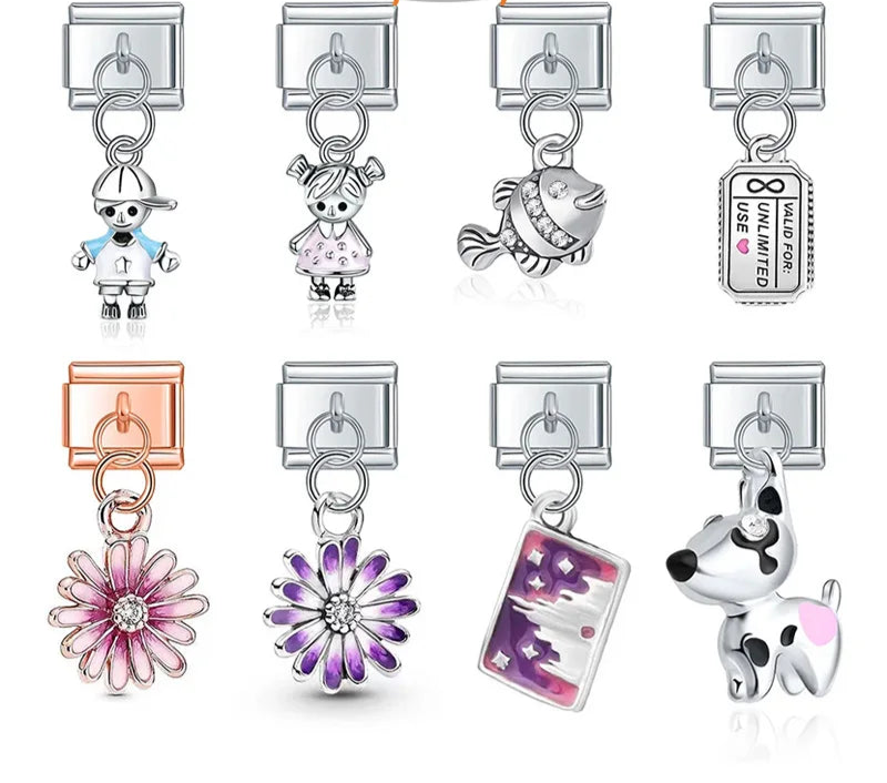 Flower Fish Rainbow Dog Boy Girls DJ429