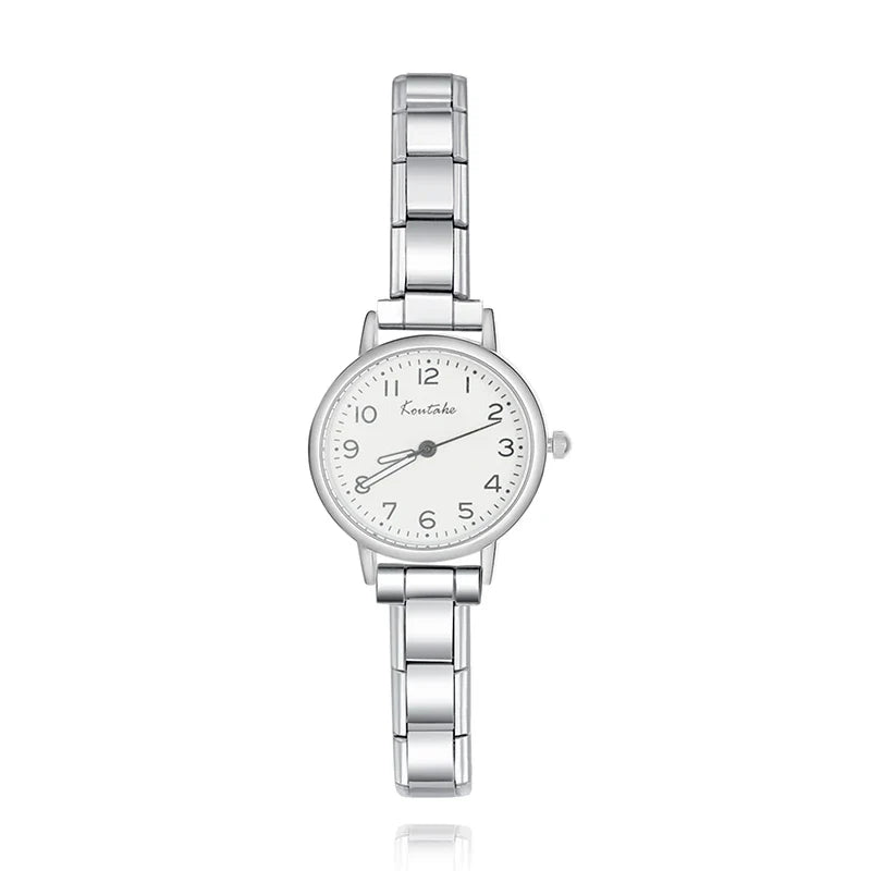 Stainless Steel Round Watch  G033