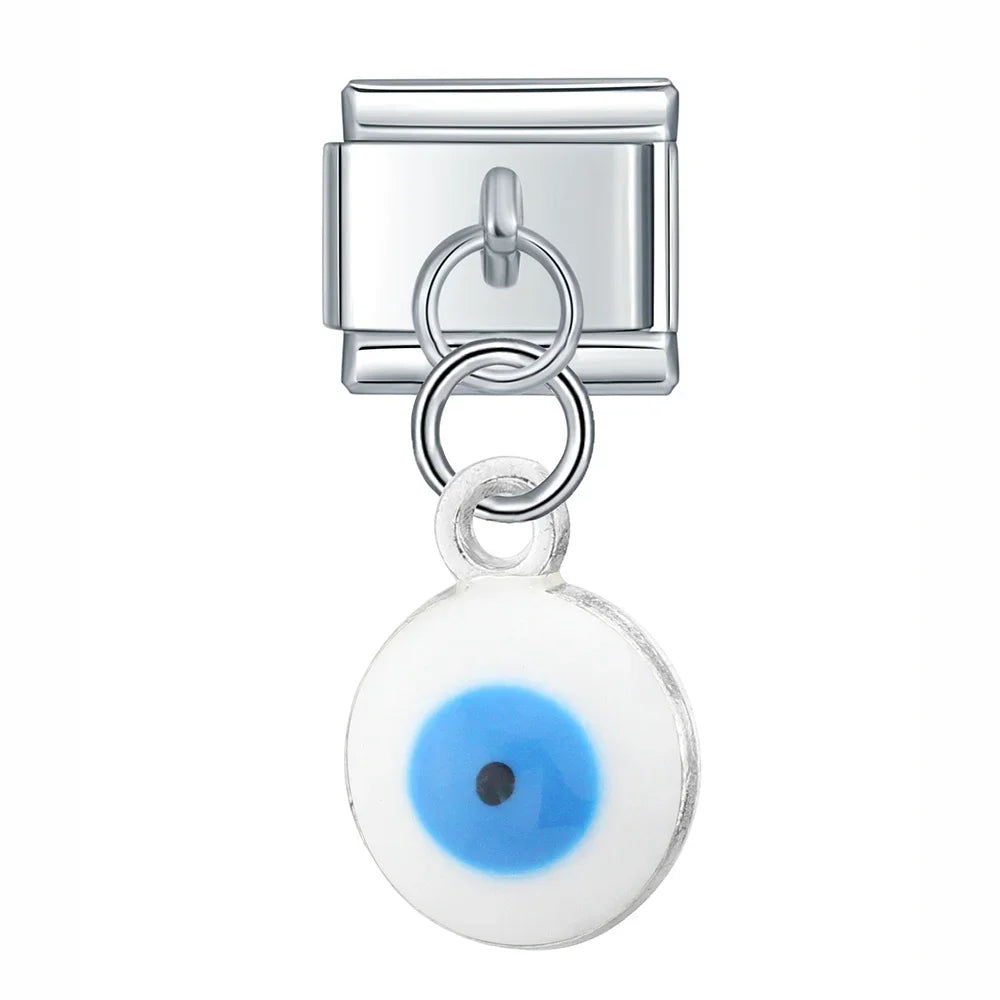 colorful eye dangle charms