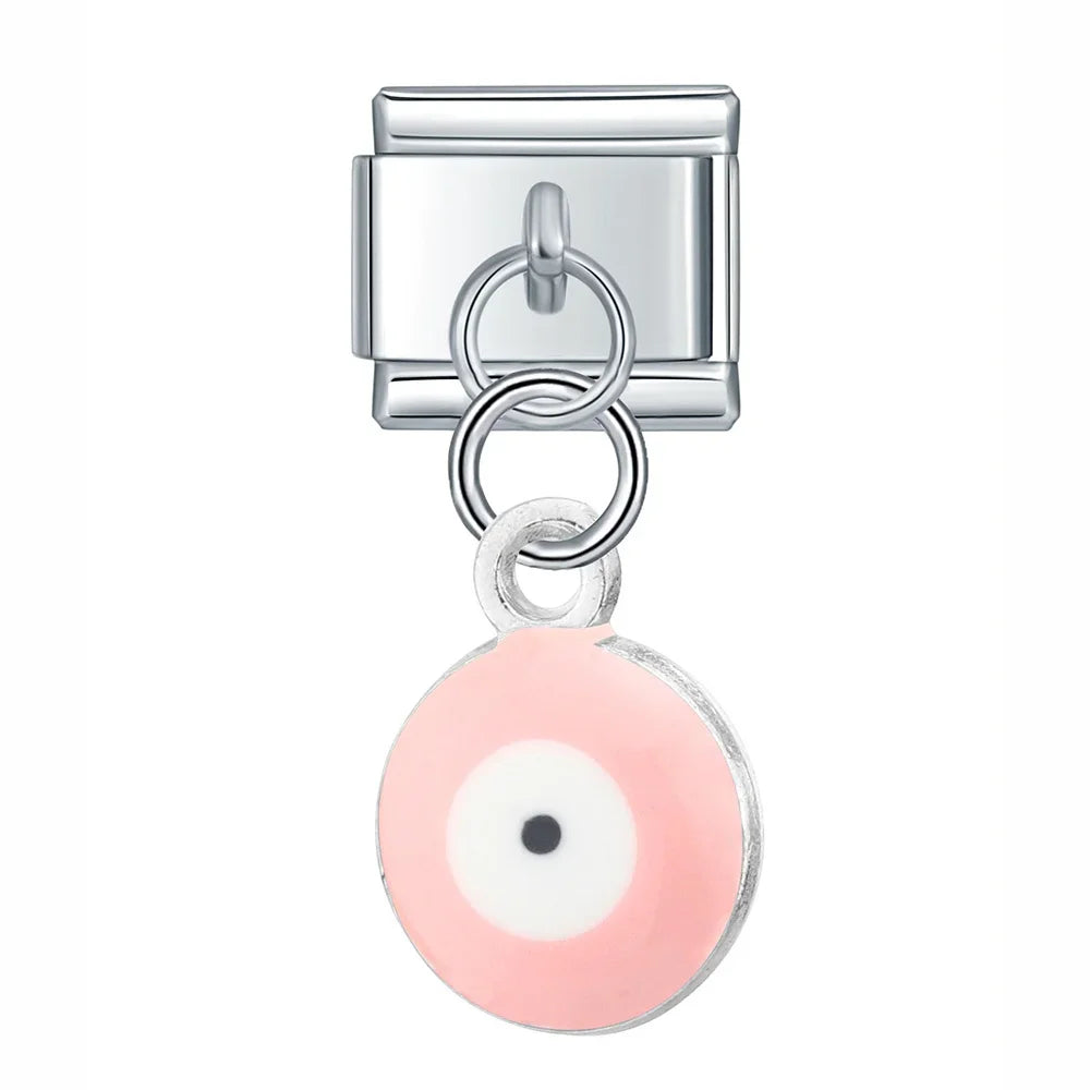 colorful eye dangle charms