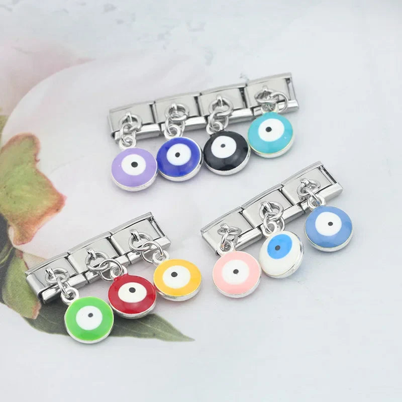 colorful eye dangle charms