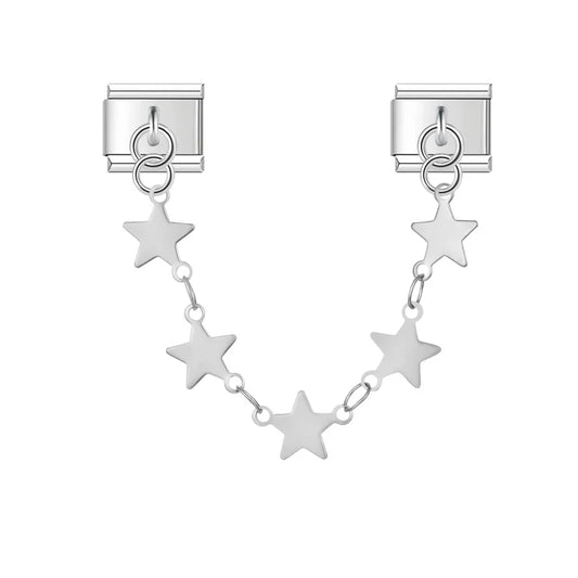 Stainless Steel Heart Star Chain DJ1303