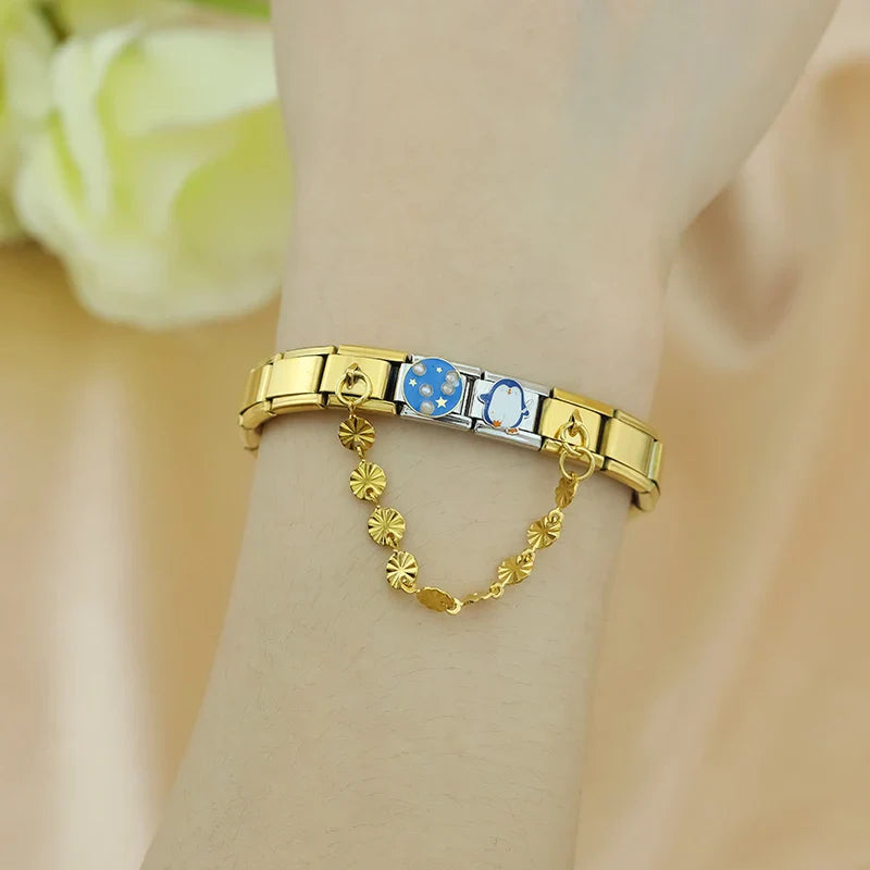 Stainless Steel Heart Star Chain DJ1303