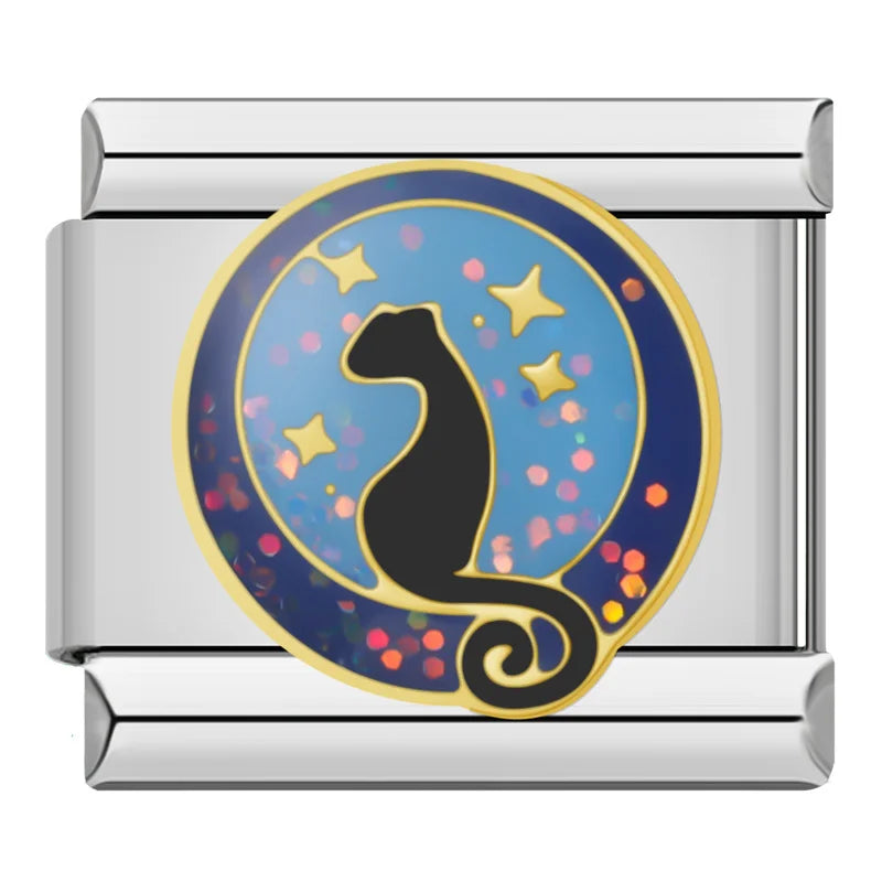 Animals Cute Cat Italian Charm ZH001