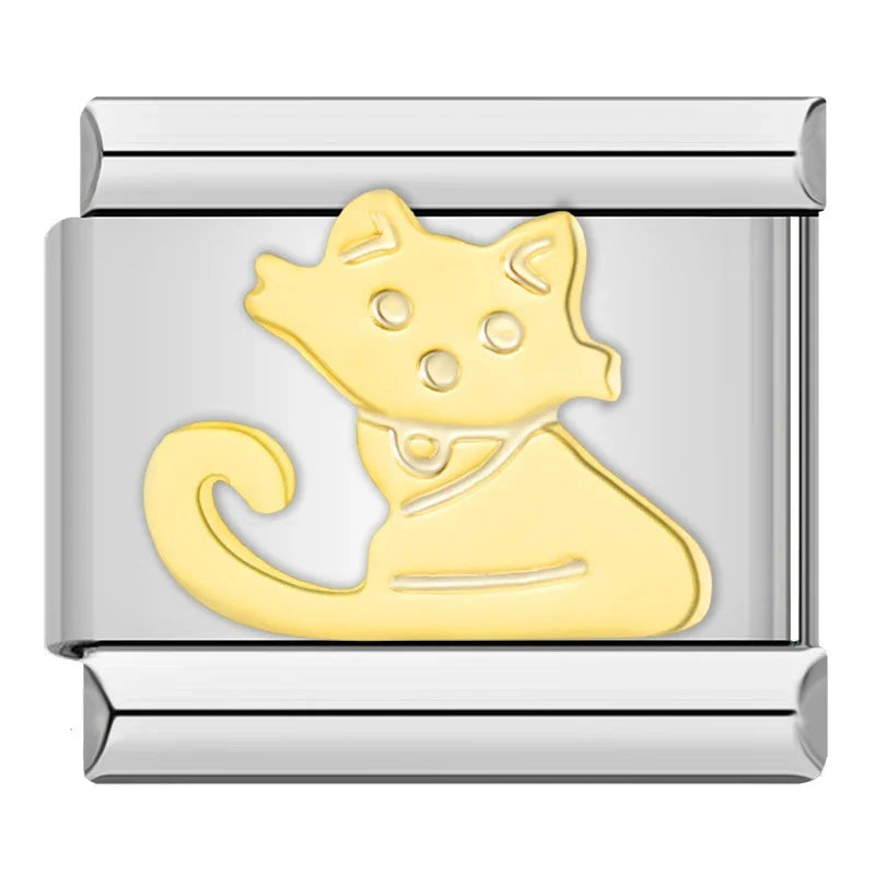Animals Cute Cat Italian Charm ZH001