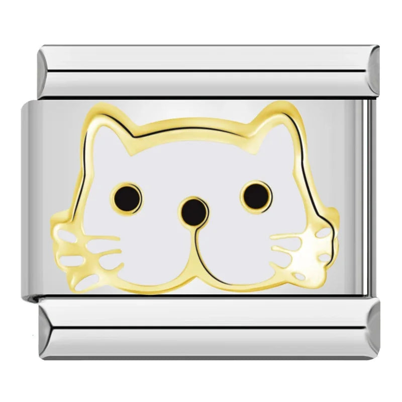 Animals Cute Cat Italian Charm ZH001